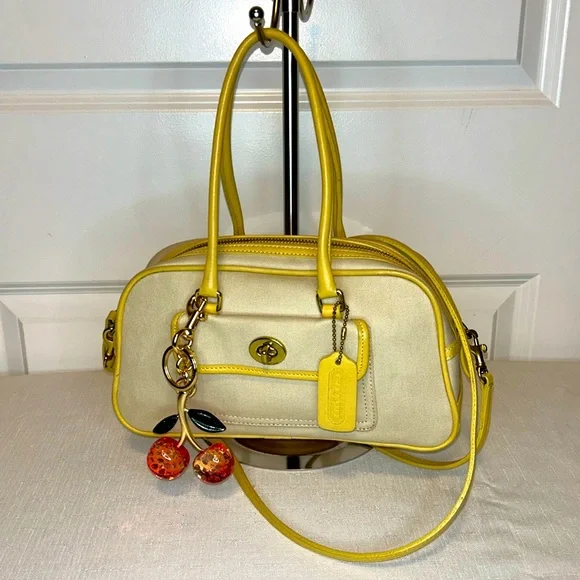 Coach | Bags | Coach Vintage 991 Penelope Khaki Canvas Convertible